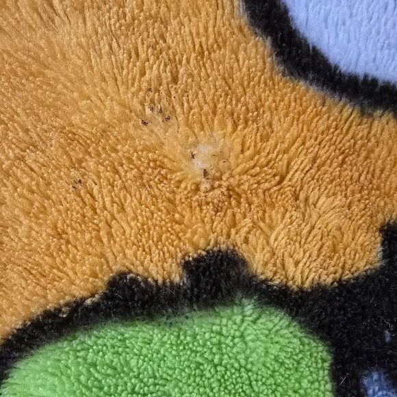 Vintage Disney Muppets Throw Blanket Fleece Animal Kermit Fozzie 57.5 x 80" - Picture 4 of 9